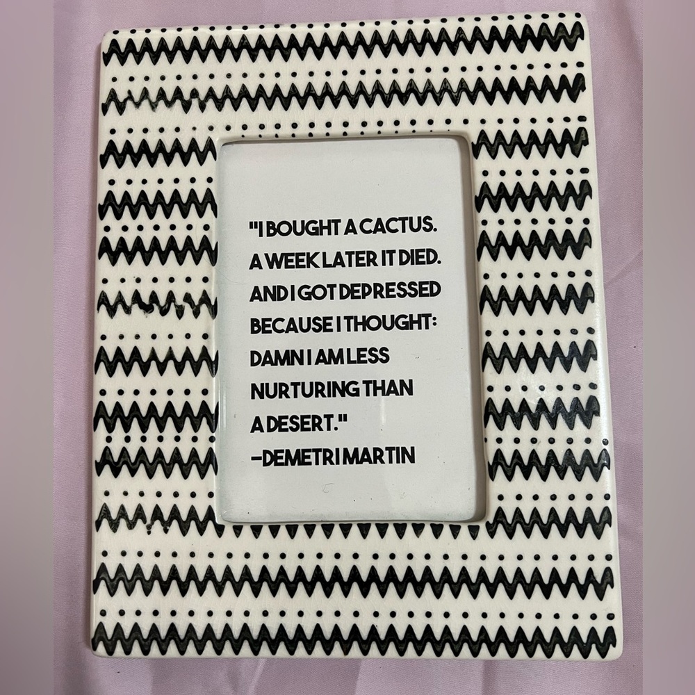 Bloomingville Handmade Glass and Resin, Gray Photo Frame